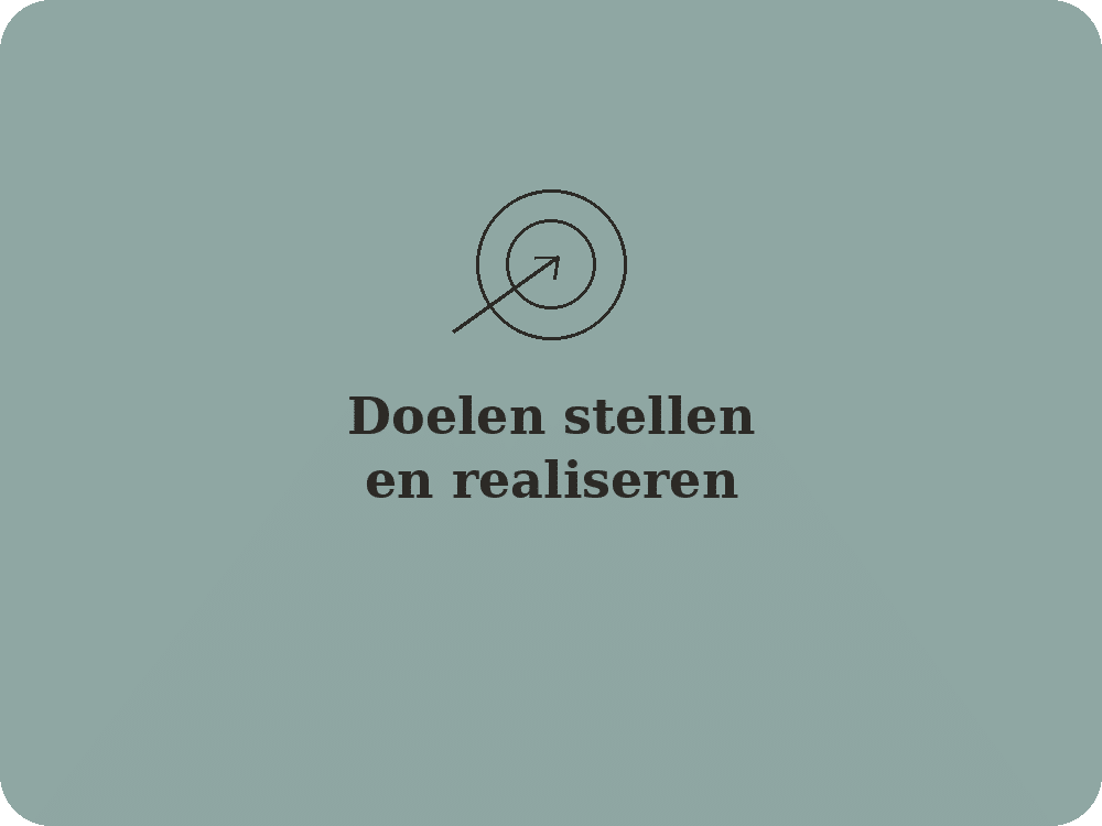 Doelen stellen en realiseren
